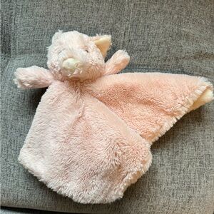 Kellytoy Soft Plush Pink Pig Lovey w Rattle Security Blanket Stuffed Animal Toy